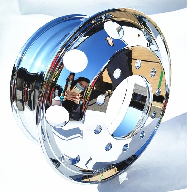22.5x8.25 Forged Water Chrome Truck Wheels
